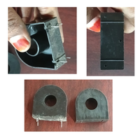Transformateur de courant 20(100)A/8mA 4 broches 3 broches en ABS, résistant aux basses températures, moulé par injection, de qualité semi-circulaire pour PCB