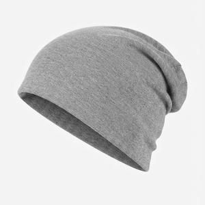 Bonnet pour femme, bonnet de chimiothérapie, bonnet de nuit, 100% coton, couleur unie, tissage jacquard, noir, kaki, beige, pour la chimiothérapie, le yoga, tous les jours - Product Image 5