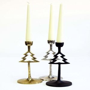 Decoración navideña, estrella de Navidad y juego de portavelas cónicos para árbol, decoración navideña para el hogar - Product Image 3