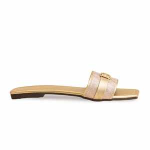 Pantoufles Décontractées Style Basketball Doré Modèle CL2020 - Product Image 4