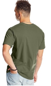 T-shirt bleu Clush Industries personnalisé avec logo, coupe carrée, col rond, 300 GSM, streetwear, coupe courte, 100 % coton, coupe classique, poids lourd - Product Image 5
