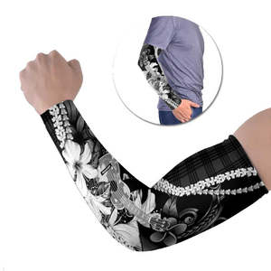 Manguitos Unisex de Manga Larga con Estampado Floral de Guitarra, Protección Solar UPF50+, Cubierta Refrigerante, Impresión por Sublimación, Seda Helada - Product Image 1