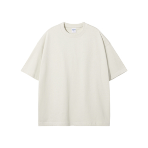 T-shirts unisexes surdimensionnés en coton tricoté 180 g/m² pour hommes, impression de logo personnalisée, nouveau design 2026, les plus vendus en gros - Product Image 3