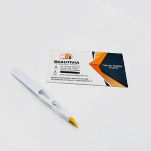 Pinzas para Cejas de Acero Inoxidable con Punta Puntiaguda, Ligeras, para un Acabado Preciso, Reutilizables, con Logotipo Personalizado - Product Image 5