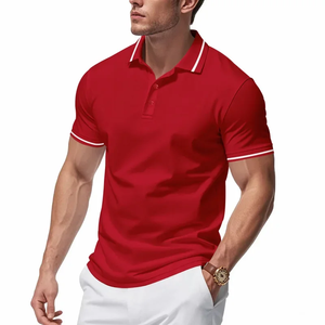 Camiseta Polo de Manga Corta de Secado Rápido para Hombre, Camiseta Deportiva para Maratón, Transpirable, Cómoda, Holgada, para Verano - Product Image 3