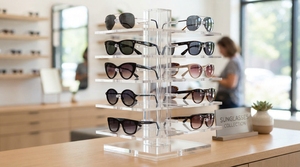 Transparent Acrylic Sunglass <b>Display</b> Stand Multi Tier Eyewear <b>Display</b> Rack Glasses Holder Retail Showcase Organizer - Product Image 4