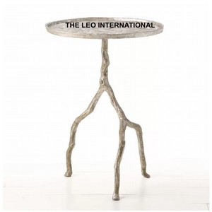 Mesa de Centro Elegante para el Hogar, Hotel, Restaurante, Sala de Estar, Color Plateado, Diseño Moderno, Muebles Metálicos - Product Image 1