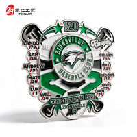 Épingles de baseball personnalisées en émail, badges d'équipe sportive, épingles de revers en métal scintillant pour souvenirs de club