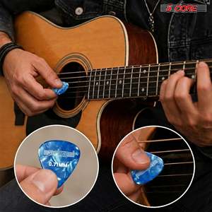 5 plectres de guitare en celluloid, 12 pièces, légers, moyens, lourds, extra lourds, pour guitares acoustiques et électriques - Product Image 3
