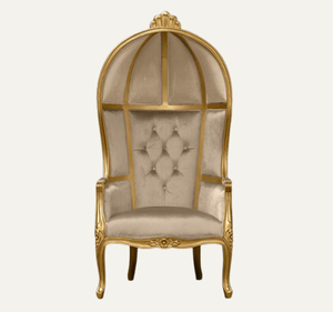 Silla de Trono de Lujo Hecha a Mano, Duradera, Estilo Clásico Real, de Madera de Caoba, para Sala de Estar, Apartamento u Hotel - Product Image 1