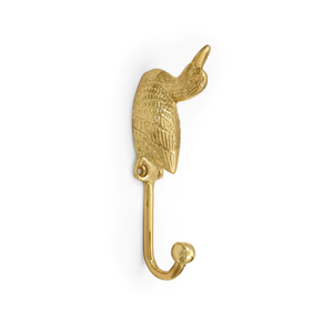 Brass Swimming Duck <b>Wall</b> <b>Hook</b> Handcrafted Decorative Metal <b>Hook</b> for Home <b>Key</b> Holder Towel Hanger Rustic Vintage Finished - Product Image 4