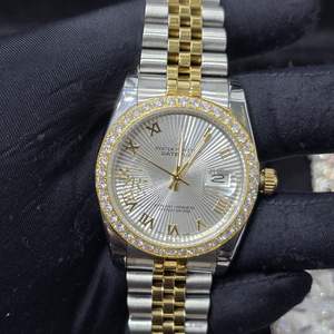 Premium Quality Mechanical Stainless Steel Bezel Luxury Customized Bust Down Hip Hop Moissanite <b>Diamond</b> Wrist <b>Watch</b> Unisex - Product Image 1