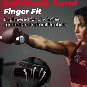 Guantes de Piel para Kick Boxing y MMA, Ajustables, Transpirables, que Absorben la Humedad, para Entrenamiento Físico y de Fuerza - Product Image 5