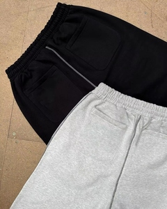 Pantalon de survêtement ample pour homme, style streetwear, en molleton écologique, avec bande latérale, ouverture de jambe réglable, haute qualité - Product Image 6