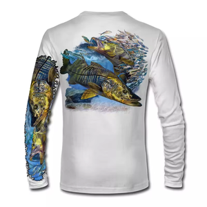 Chemise de pêche à manches longues pour homme, UPF 50, imprimé numérique, anti-UV, vêtements d'extérieur pour adultes, séchage rapide, pull-over - Product Image 6