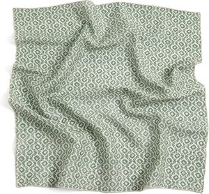 Pañuelo de Seda de Poliéster Cuadrado de Lujo de 90 x 90 cm con Patrón Geométrico Personalizable de Estrella Pentagonal para Mujeres Musulmanas, Primavera - Product Image 1