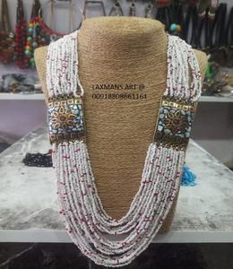 Tibétain pierre naturelle perlée mala collier à la mode tibétain conceptions collier de l'inde perlé mode collier tibétain en gros - Product Image 3