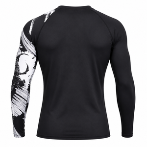 <b>Men</b> Quick-Dry <b>Stretch</b> Fitness Shirt Gym Clothes BJJ High Quality Rash guard Wrestling T Shirt Martial Arts MMA Muay Thai Shirts - Product Image 4