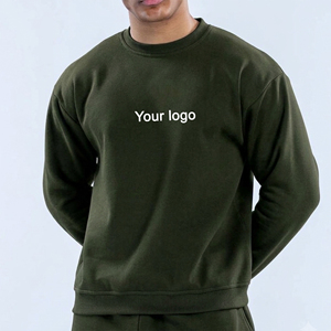 Nueva Sudadera para Hombre, Estilo Deportivo, Color Sólido, Transpirable, con Bordado de Logotipo Personalizado, 100% Algodón - Product Image 6