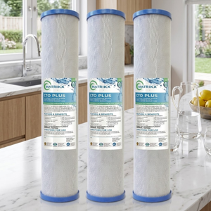 Système de filtration d'eau 100% charbon de coque de noix de coco, double certification NSF et WQA, design universel à raccord rapide - Product Image 1