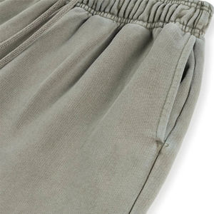 Men's Vintage Straight Woolen Casual Sweatpants Elastic Waist Drawstring Side Pockets Midweight Knitted Cotton Autumn Wear - Product Image 2