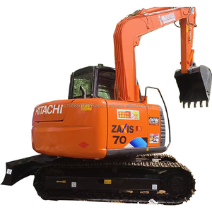Excavatrice sur chenilles hydraulique miniature d'occasion Hitachi ZX70 7 tonnes avec moteur et pompe Yanmar, modèle 2018-2022, testée et inspectée - Product Image 1