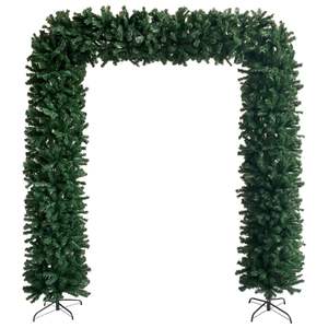 Arco dell'albero di Natale 94.5 verde con luci a LED e Set di palline per decorazioni Festive - Product Image 3