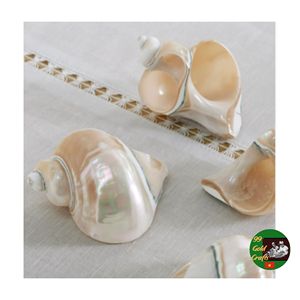 Porte-serviettes artisanaux en coquillages marins pour la décoration de mariages, événements, fêtes et la présentation sur les tables de restaurant - Product Image 6