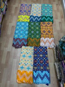 Tissu en Voile de Coton Pur de Haute Qualité pour Dentelle Africaine, Respirant, 120 GSM, Poids Moyen, Vêtements Traditionnels Multicolores - Product Image 6