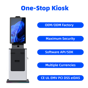 Kiosque de paiement tactile personnalisé, distributeur de clés de chambre d'hôtel en libre-service, scanner de passeport, accepteur de monnaie, casier intelligent, kiosque SDK - Product Image 1