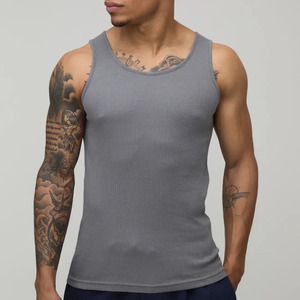 เสื้อกล้ามพรีเมียมสำหรับผู้ชายออกกำลังกาย ทรงรัดรูป ไซส์ใหญ่พิเศษ สีชมพู เสื้อกล้ามโอเวอร์ไซส์สำหรับผู้ชาย - Product Image 1