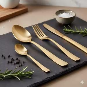 High Quality Dining <b>Flatware</b> Stainless Steel Cutlery Set Ideal for Durable Use and Elegant Finish - Product Image 1
