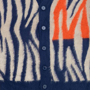Cardigan unisexe d'hiver en maille unie, respirant, coupe oversize, chaud, en laine/acrylique - Product Image 5