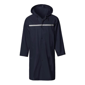 Factory Supply Long Reflective Raincoat Waterproof With Coating Lightweight Rainwear <b>Jackets</b> - Product Image 2