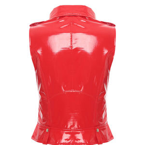 Chaleco de Cuero Vacuno de Alta Calidad para Mujer, Nuevo, de Cuero Genuino con Forro de Algodón, Casual, Transpirable, Cortavientos, con Cierre - Product Image 3