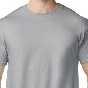 Camiseta Clásica Gris para Hombre, Cuello Redondo, Manga Corta, Lisa, Informal, de Algodón, Corte Regular, Logotipo Personalizado, Venta al por Mayor, Uso Diario Básico - Product Image 6