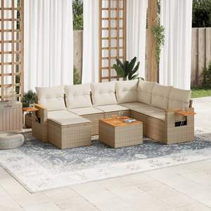 Set Divano da Giardino Beige - Product Image 1