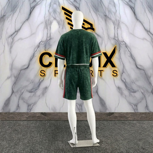 CLOVIX SPORTS Men's Summer Casual Two-Piece Cotton T-<b>Shirt</b> Shorts Set Custom Front Logo Silk Screen Printing Pattern ODM - Product Image 6