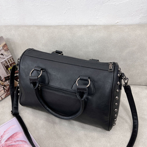 Personalized Punk PU Leather Crossbody Tote <b>Handbag</b> with Skull Design <b>Large</b> Capacity for <b>Women</b> Daily Use - Product Image 2