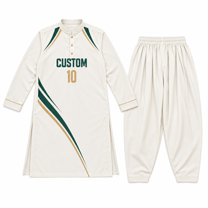 Custom <b>Men's</b> Sublimation <b>Shalwar</b> <b>Kameez</b> Sports Uniform OEM Traditional Pakistani Wear - Product Image 4