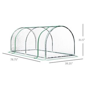 Mini serre de jardin couvert en PVC - Product Image 3