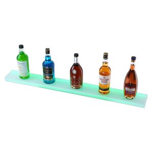 Espositore per Bottiglie di Liquori a 1 Livello con Illuminazione LED, 40 Pollici, Montaggio a Parete, per Uso Commerciale e Domestico, Illuminazione a 1 Livello - Product Image 2