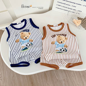 Conjunto de Ropa para Niños Pequeños, Estilo Boutique, Verano, Informal, Pijamas para Bebés, Conjuntos de Ropa para Niños Pequeños - Product Image 1