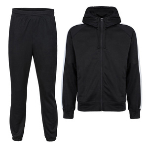 High Quality Custom Logo Plus Size Slim Fit Zip Tracksuit Set Polyester/Cotton Quick Dry Breathable Unisex Gym <b>Jogging</b> <b>Suit</b> - Product Image 3