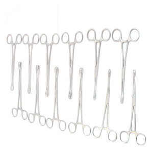 Pinzas para Esponjas, Instrumento Quirúrgico de Acero Inoxidable de Grado Médico, Pinzas Reutilizables para Aplicación de Apósitos, para Uso Hospitalario en Quirófano - Product Image 5