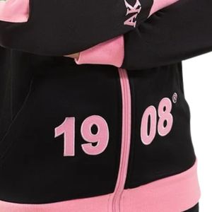 Black Elite Track <b>Jacket</b> Women's <b>Zip</b> <b>Up</b> Sports <b>Jacket</b> Casual Athletic Training Outerwear Fashion Activewear Team Wear - Product Image 2