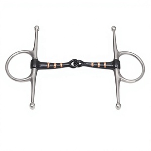 NUEVO FRENO DE MANDIBULA COMPLETA PARA CABALLO, TIPO SWEET IRON BLACK, CON ESENCIALES DE COBRE, de Acero Inoxidable con Boquilla Negra - Product Image 4