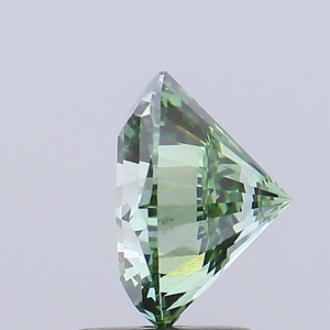 Diamant de laboratoire CVD de 2 carats, certifié IGI, vert vif fantaisie, taille ronde antique à facettes, pierre libre, vente en gros - Product Image 2