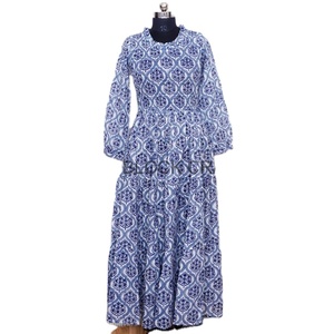 Vestido Midi Ajustado de Algodón 100% Ecológico y Transpirable para Mujer, Diseño Moderno Casual con Botones, Estampado Floral y Rayas, Superventas - Product Image 1