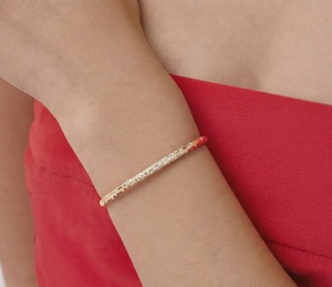 Handcrafted 14K Gold Lab Diamond <b>Anniversary</b> Gift Adjustable Celestial Open Cuff Bracelet Celestial Bracelet Fashion Jewelry - Product Image 6
